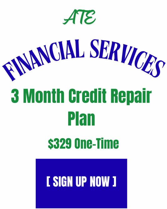 3-Month Credit Repair Plan